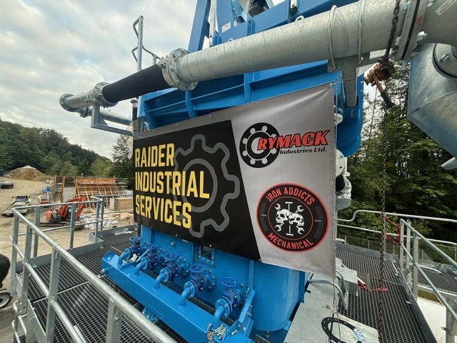 Raider Industrial Services welding and millwright team on BC industrial job site
